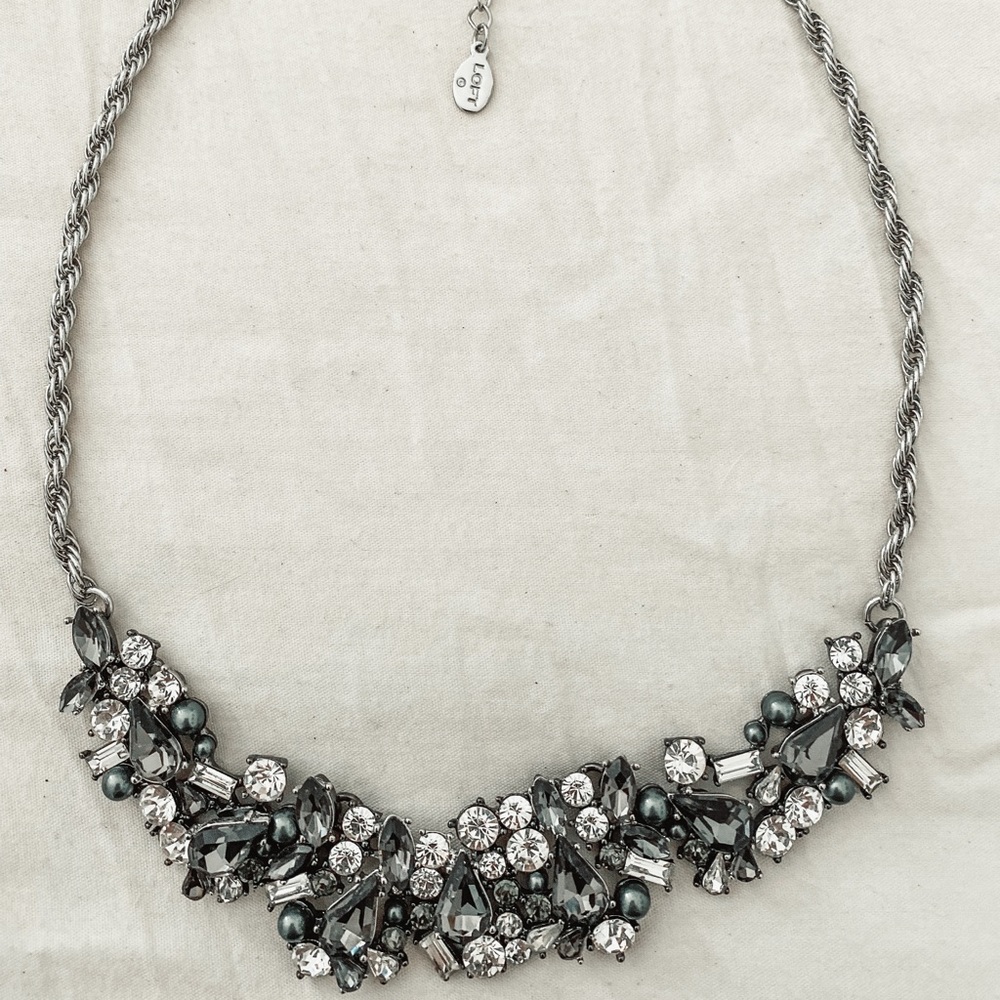 Ann Taylor Loft Jewel Statement Necklace